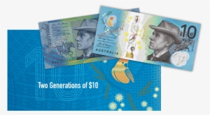 Two Generations Of $10 - 2017 Rba Official Two Generations Unc Pair Folder #2993448