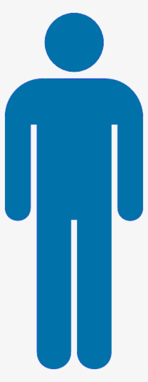 Homens - Blue Mens Bathroom Sign #2993939