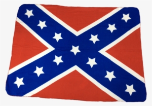 Confederate Flag Fleece Blanket - Republican Elephant With Confederate Flag #2994853