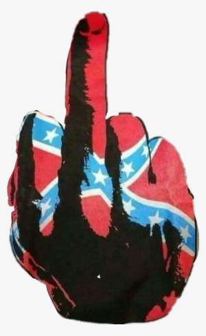 Report Abuse - Confederate Flag Middle Finger #2995022