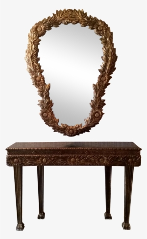 French Italian Gold Console Table & Mirror On Chairish - Chairish #2995781