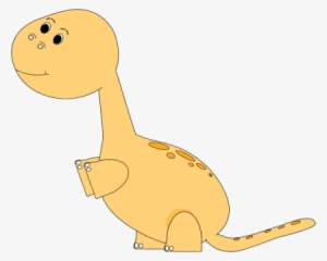Big Yellow Dinosaur - Dinosaur Baby Clip Art #2996024
