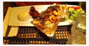 Grilled Corvina Marinade In Chimichurri & Grilled Shrimp - El Warike #2996040