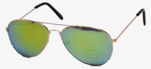 Aviator Gold Gold Mirror Lens - Reflection #2996069