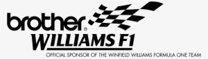 Brother Williams F1 Logo Png Transparent - Brother Laminated Tape, 0.7" X 26.3' Roll, Black On #2996085