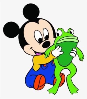 Baby Mickey Clipart Ggmm41 Clipart - Mickey With Frog #2996768