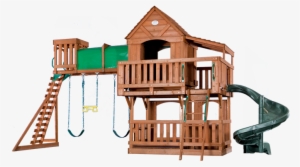 Adventure Playsets Woodridge Deluxe Swing Set With - Swing #2997886