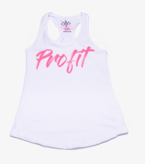 Home / T-shirt / White “profit” Tank Top Women - Active Tank #2998516