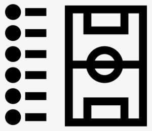 Football List And Field Outline Comments - Football List Icon #2999133