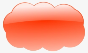 Cloud Blue Glossy Sky Vector Clip Art - Coloured Cloud Clipart #2999682