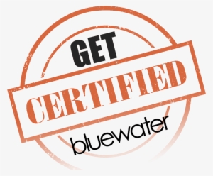 Bluewatercertified-stamp - Rubber Stamp Design Png #2999785