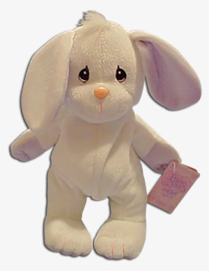 Precious Moments Bunny White Plush Stuffed Animal - Precious Moments Tender Tails White Bunny With Lavender #2999815