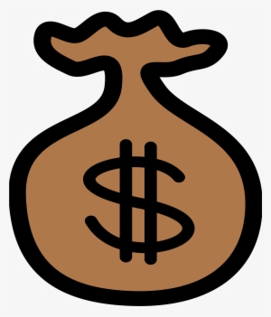 Clip Black And White Library Icon Big Image Png - Bag Of Money Clip Art #30093