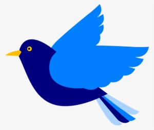 Blue Bird Left Clip Art At Clker Com Vector Online - Clip Art Blue Bird #30311