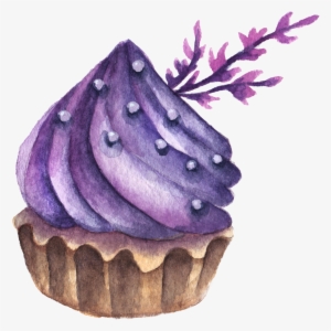Macaron Macaroon Watercolor Painting Dessert Cake - Пирожное Фиолетовое Пнг #30418