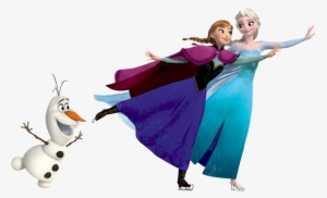 Image Olafskate Justin Quintanilla - Anna And Elsa Png #30492