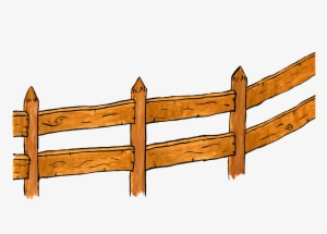 Fence, Wood, Watercolor, Isolated, Handpainted, Comic - Fred And Friends: The Picnic And A Trip To The Seaside #31317