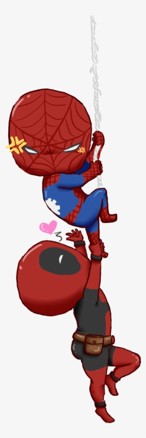 Chibi Deadpool And Spiderman - Spiderman And Deadpool Chibi #31492