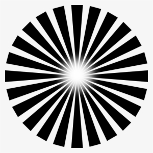 Sun Ray Png Black And White Transparent Sun Ray Black - Sun Ray Clip Art #31558