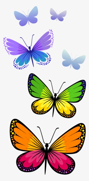 Butterflies Composition Png Clipart Image - Png Format Butterfly Clipart Png #32397