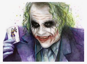 Click And Drag To Re-position The Image, If Desired - Joker Watercolor #32448