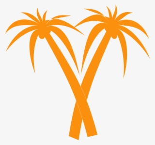 Orange Clipart Palm Tree - Orange Palm Tree #32978
