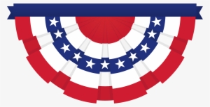 Clipart - American Flag Bunting Png #33498