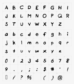 Font Characters - Tipografia Barbie #33978