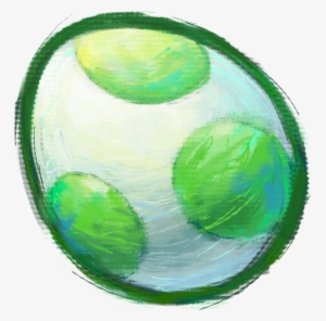 Yoshi Egg Green Artwork - Transparent Yoshi Egg #34023