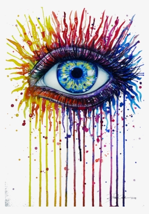 Watercolor Painting Eye Drawing Art - Drawing That Describes You #34184