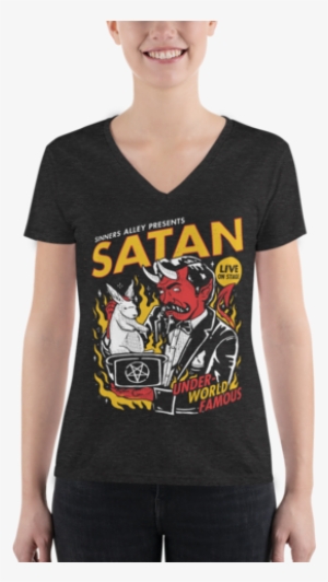 Satanic Magic Women's Deep V-neck T - T-shirt #34871