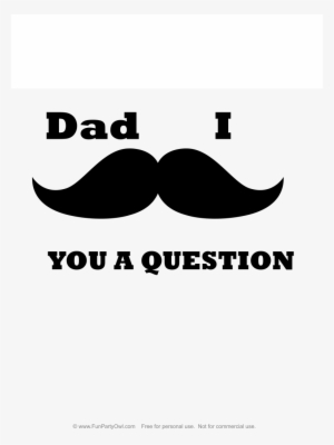 Drawing Mustaches Printable - Mustache Dad #34872