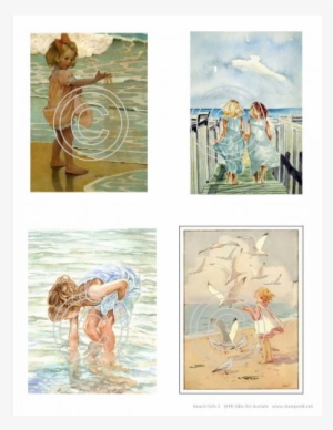 Beach Girls 1, Vintage Hues Acetate #35086