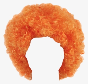 Wig Orange Curly - Curly Afro Fancy Dress Wigs Funky Disco Clown Style #35112