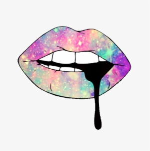 #lips #colorful #neon #aesthetics #tumblr #png #glitter - Lips Tumblr Png #35219