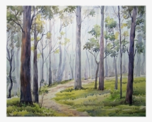 Painting Of Watercolour Forest #35702