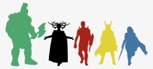 Thor Svg Silhouette Graphic Library Stock - Loki Thor Ragnarok Silhouette #35864