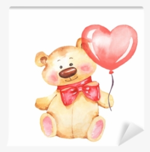 Teddy Bear With Balloon - Illustration #35913