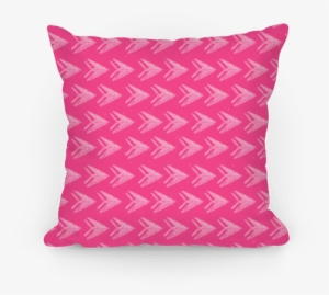 Pink Watercolor Arrow Pattern Pillow - Spoonflower, Inc. #35964