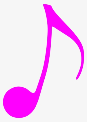 Pink Music Note Clip Art - Colourful Single Music Notes #36031