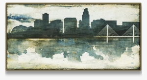 Omaha Skyline Watercolor - Big O Art #36168
