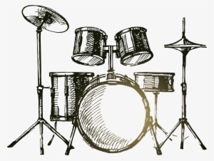 Microphone Watercolor Painting Illustration Drums Transprent #36215