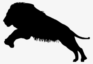 Lion, Silhouette, Mammal, Wildlife - Leon Silueta Png #36706