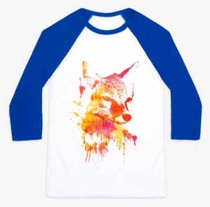 Watercolor Fox Baseball Tee - Under The Sea Shirt #36788