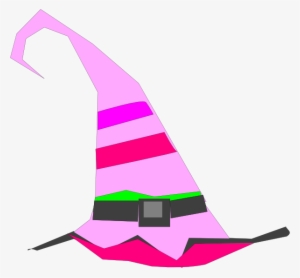 Pink Birthday Hat Clipart - Colorful Witch Hat Clipart #37100