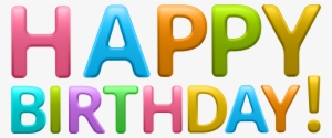 Download - Happy Birthday Font Png - Free Transparent PNG Download - PNGkey