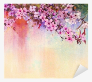 Watercolor Painting Cherry Blossoms - Painting Of Cherry Blossom #38716