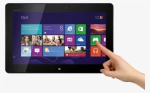 Finger Touch Tablet Png Image - Asus Vivotab Rt Tf600t-b1-gr 10.1-inch 32 Gb Tablet #38888