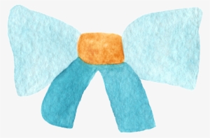 This Graphics Is Pollen Bow Tie Transparent Decorative - Blue Bow Tie #38909