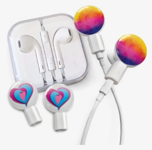 Earbuds Combo Pack - Deka Sounds Dekaslides Earbuds Combo Tri Heart + Watercolor #38988 Earbuds Combo Pack - Deka Sounds Dekaslides Earbuds Combo Tri Heart + Watercolor #38988